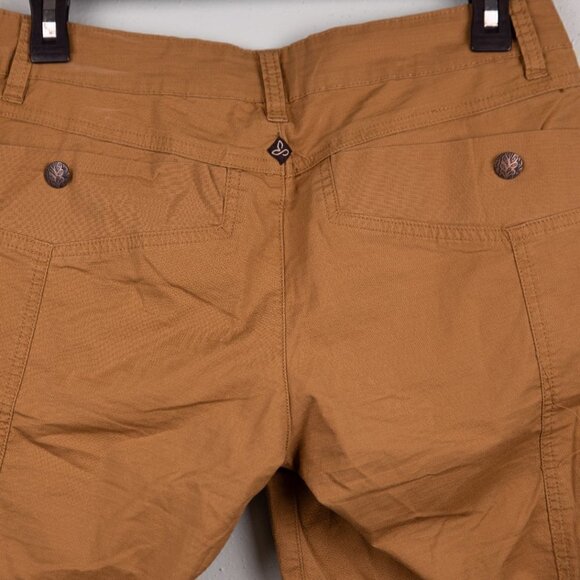 Prana Larissa Knicker Bermuda tan shorts-4 - Picture 4 of 5